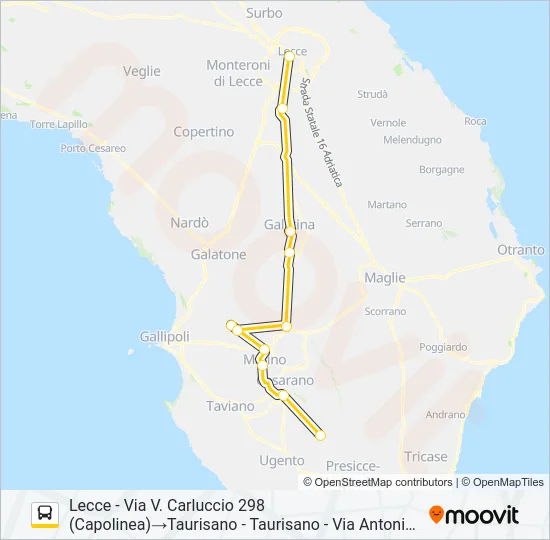 20710 - UNILE Bus Line Map