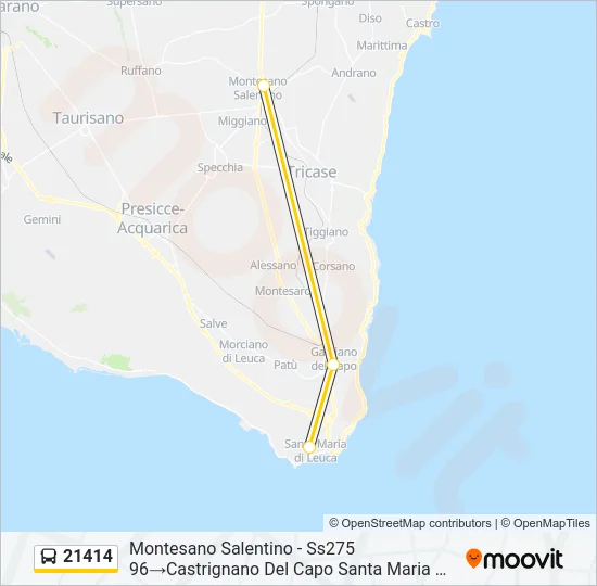 21414 Bus Line Map