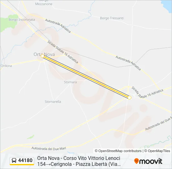 44180 Bus Line Map