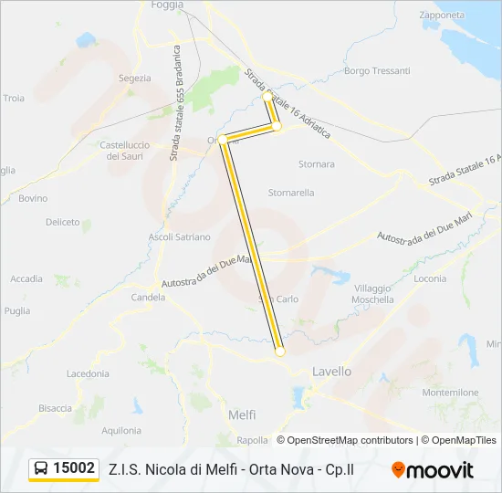 15002 Bus Line Map