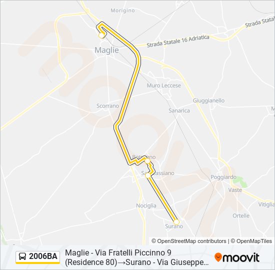 2006BA bus Line Map