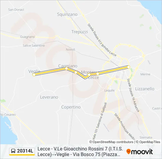 20314L Bus Line Map