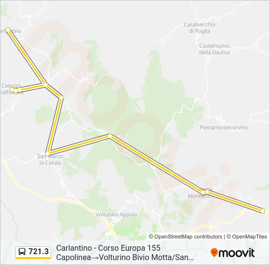 721.3 Bus Line Map