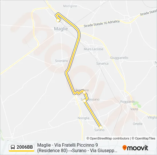 2006BB Bus Line Map