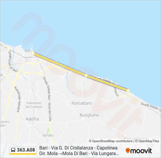 363.A08 Bus Line Map