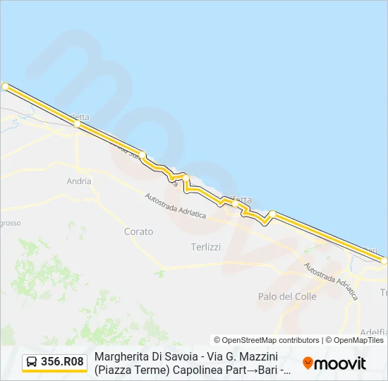 356.R08 Bus Line Map