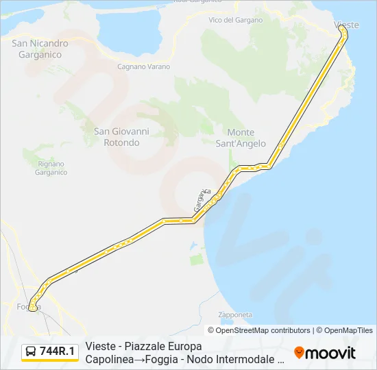 744R.1 Bus Line Map