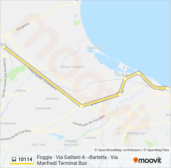 10114 Bus Line Map