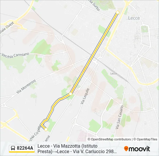 82264A Bus Line Map
