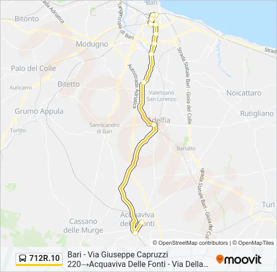 712R.10 Bus Line Map