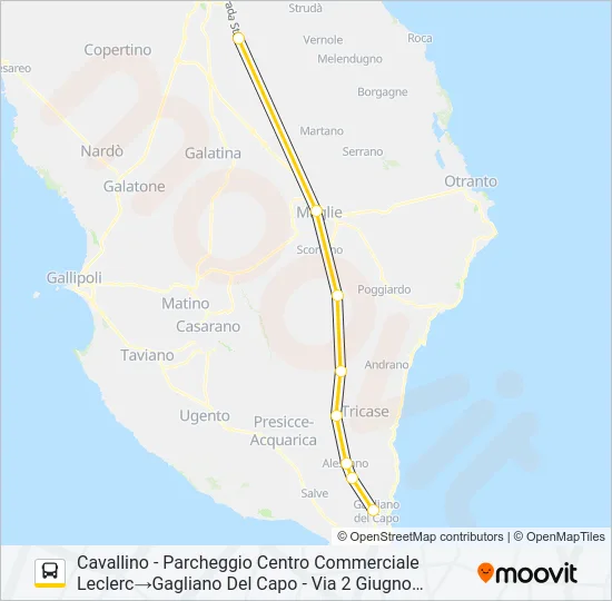 443 R COINCIDENZA 13.05 Bus Line Map