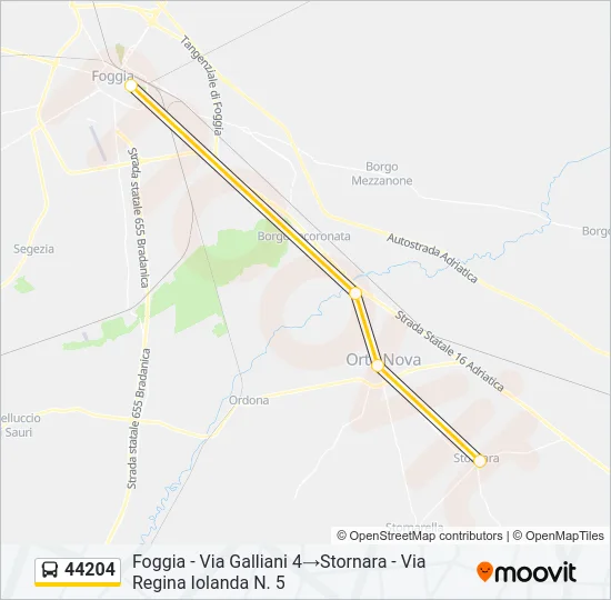 44204 Bus Line Map