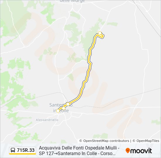 715R.33 bus Line Map