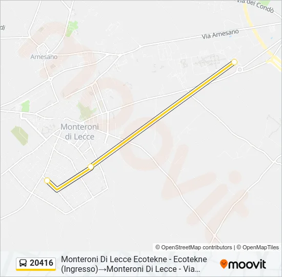 20416 Bus Line Map