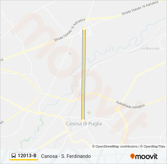 12013-B Bus Line Map