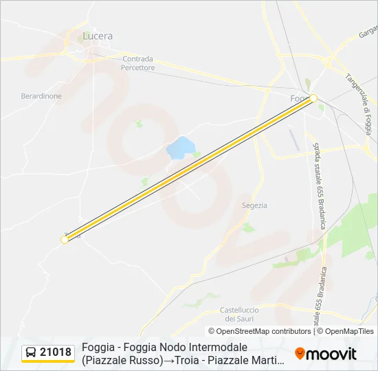 21018 Bus Line Map