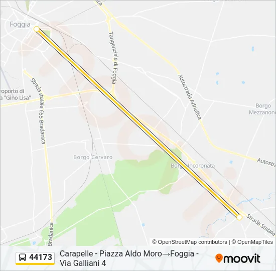 44173 Bus Line Map
