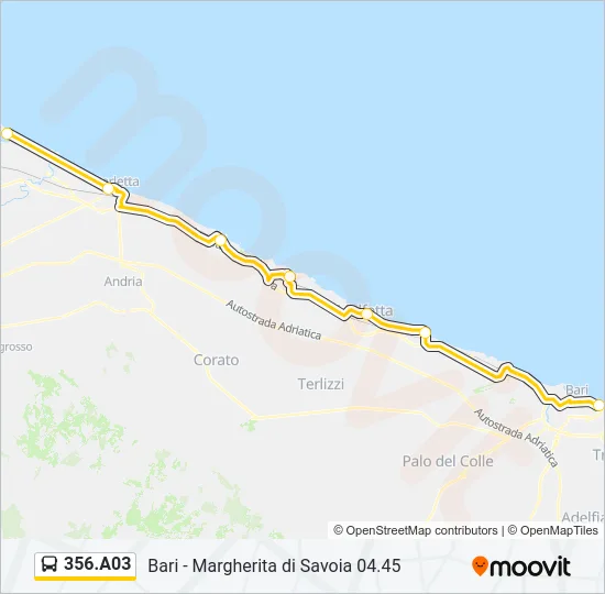 356.A03 Bus Line Map