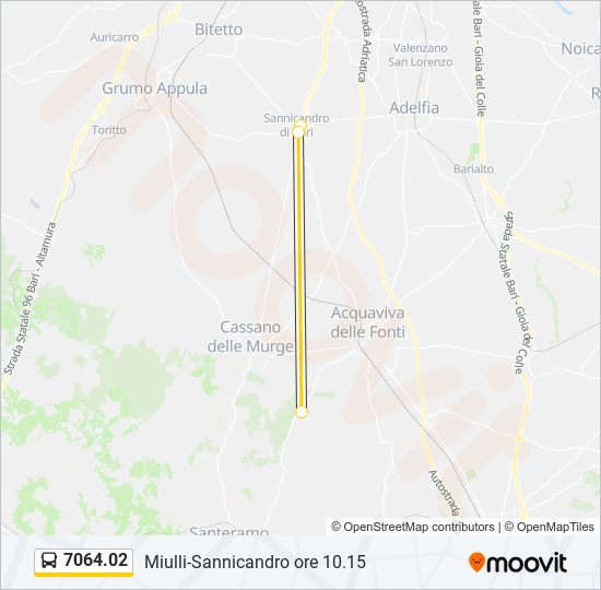 7064.02 bus Line Map