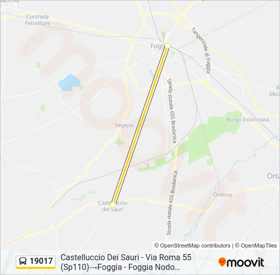 19017 Bus Line Map