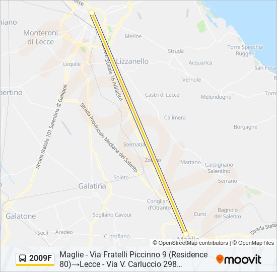 2009F bus Line Map