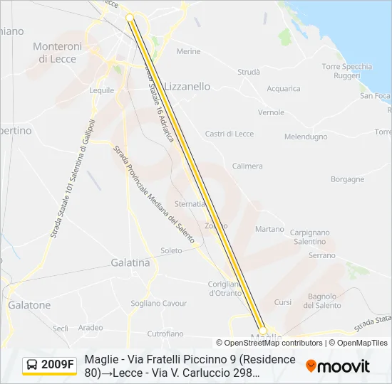 2009F Bus Line Map