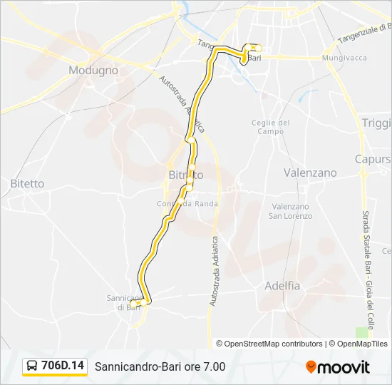 706D.14 Bus Line Map