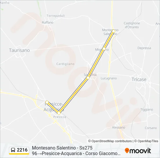 2216 Bus Line Map