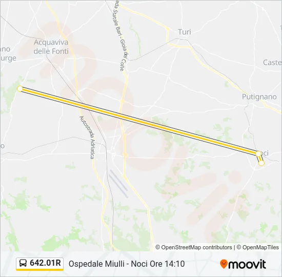 642.01R Bus Line Map