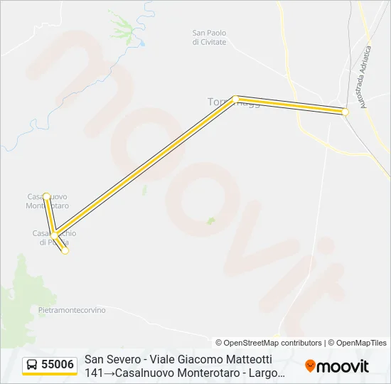 55006 Bus Line Map