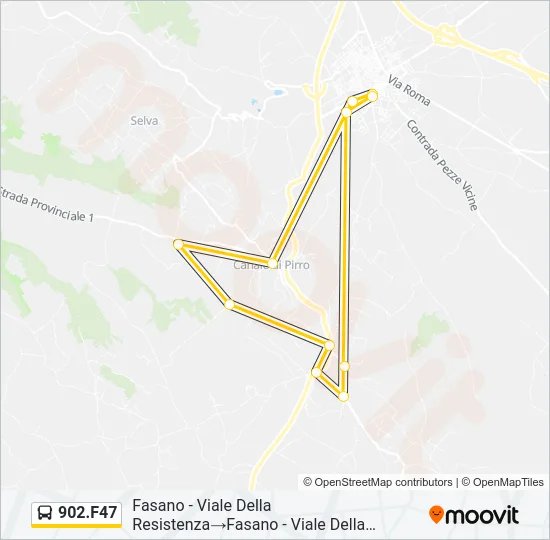 902.F47 Bus Line Map