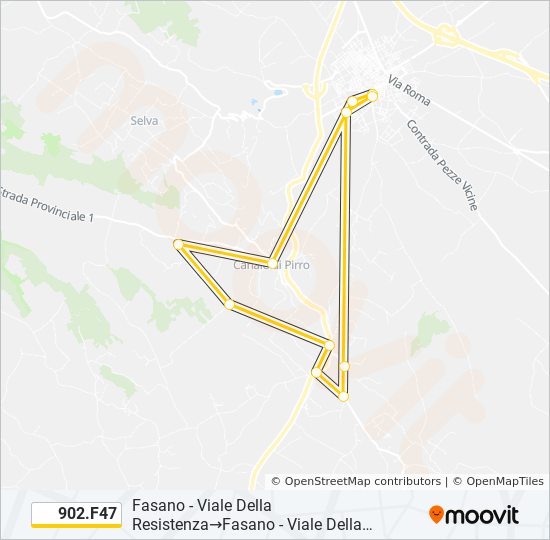 902.F47 bus Line Map