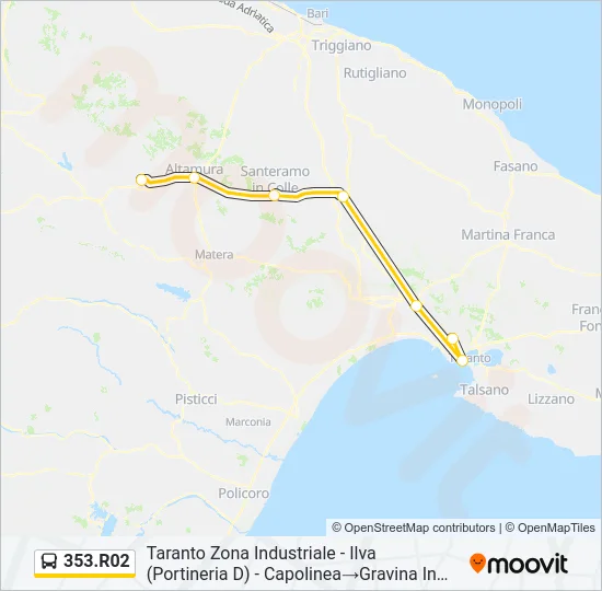 353.R02 Bus Line Map