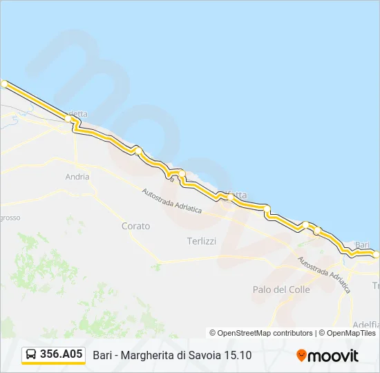 356.A05 Bus Line Map