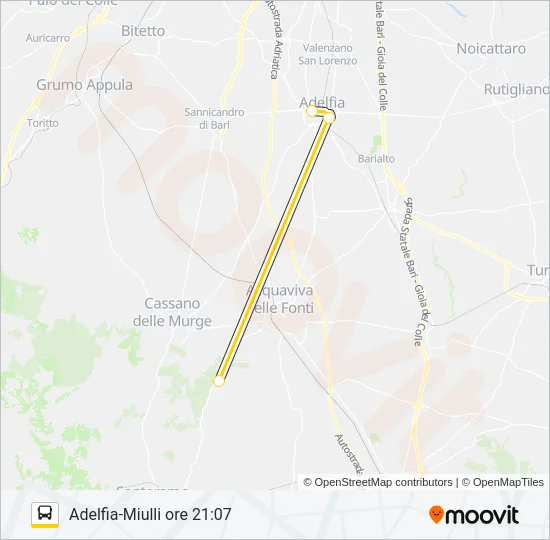 704.AM.10 Bus Line Map
