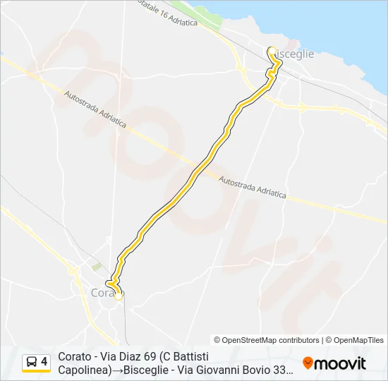 4 Bus Line Map
