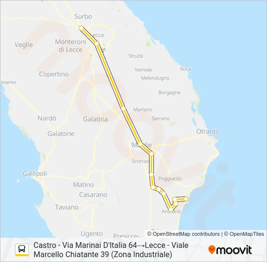 0081M - F Bus Line Map
