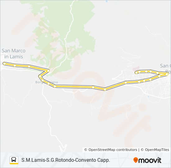 Percorso linea bus 737-2.11