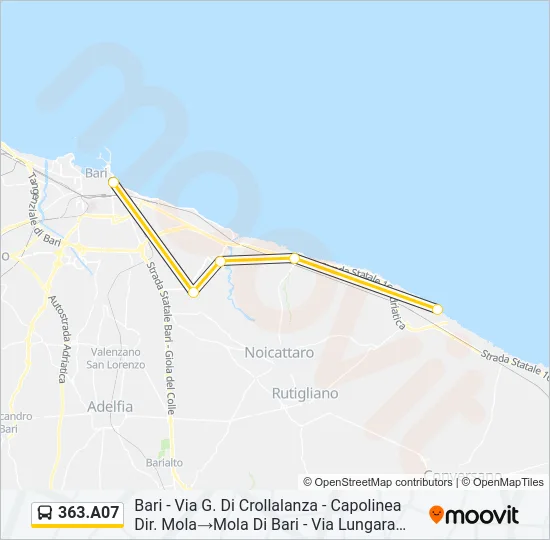 363.A07 Bus Line Map
