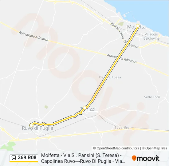 369.R08 Bus Line Map