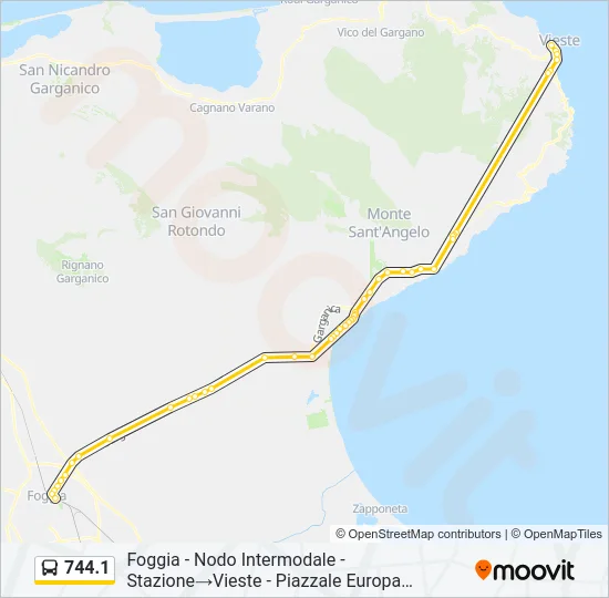 744.1 Bus Line Map