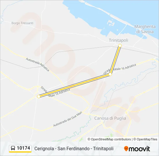 10174 Bus Line Map