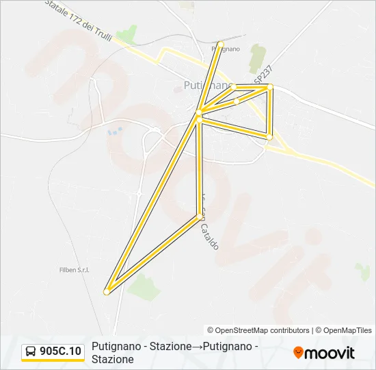 905C.10 Bus Line Map