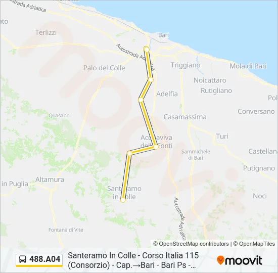 488.A04 Bus Line Map