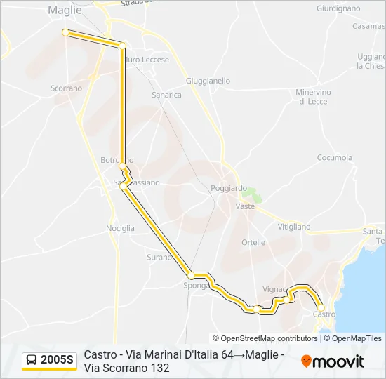2005S Bus Line Map