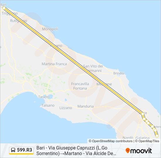 599.R3 Bus Line Map