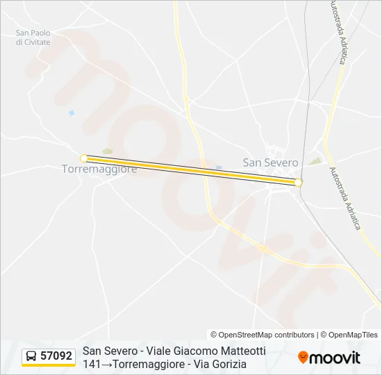 57092 Bus Line Map