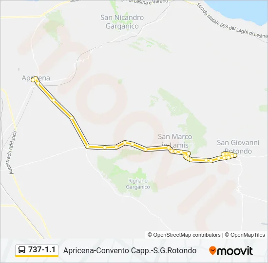 737-1.1 Bus Line Map