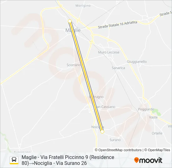 2016 - 2 Bus Line Map