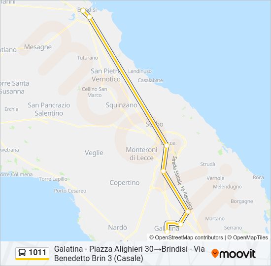 1011 Bus Line Map